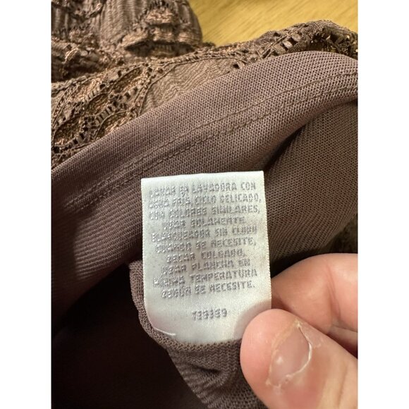 Worthington Stretch Women Size Medium Embroidered Short Sleeve Office Career - Picture 9 of 10